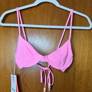 Maaji Powder Pink Reversible Underwire Bikini Top